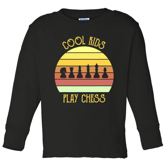 Cool Play Chess Board Game Novelty Checkmate Toddler Long Sleeve Shirt