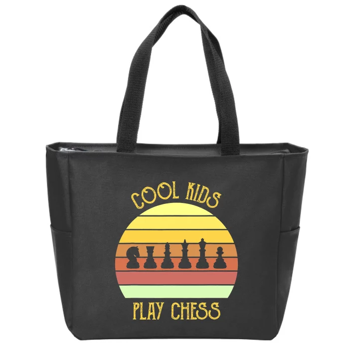 Cool Play Chess Board Game Novelty Checkmate Zip Tote Bag