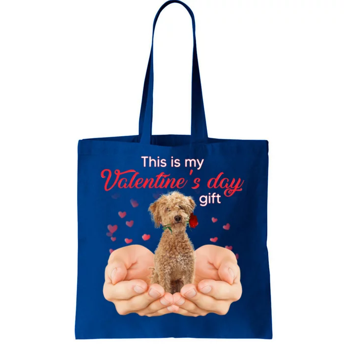 Cute Poodle Crossbreed This Is My Valentine's Day Pajama Gift Tote Bag