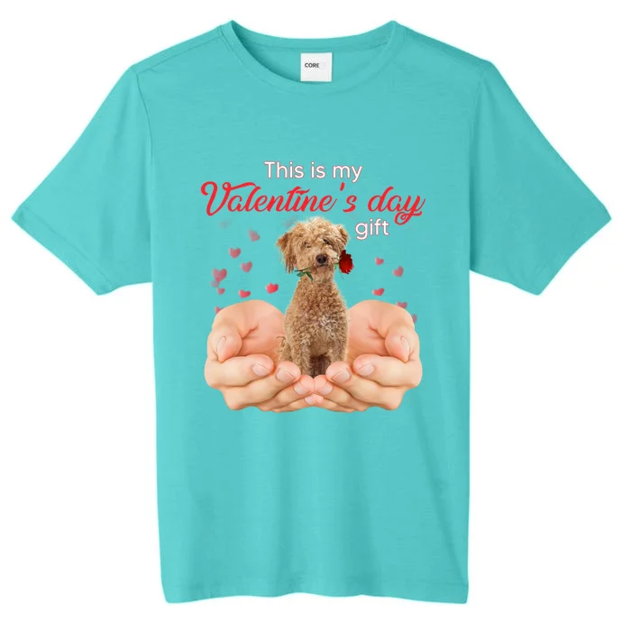 Cute Poodle Crossbreed This Is My Valentine's Day Pajama Gift ChromaSoft Performance T-Shirt