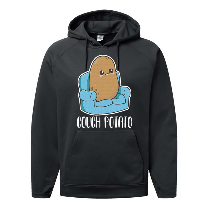 Couch Potato Cute Kawaii Funny Potato Costume Performance Fleece Hoodie