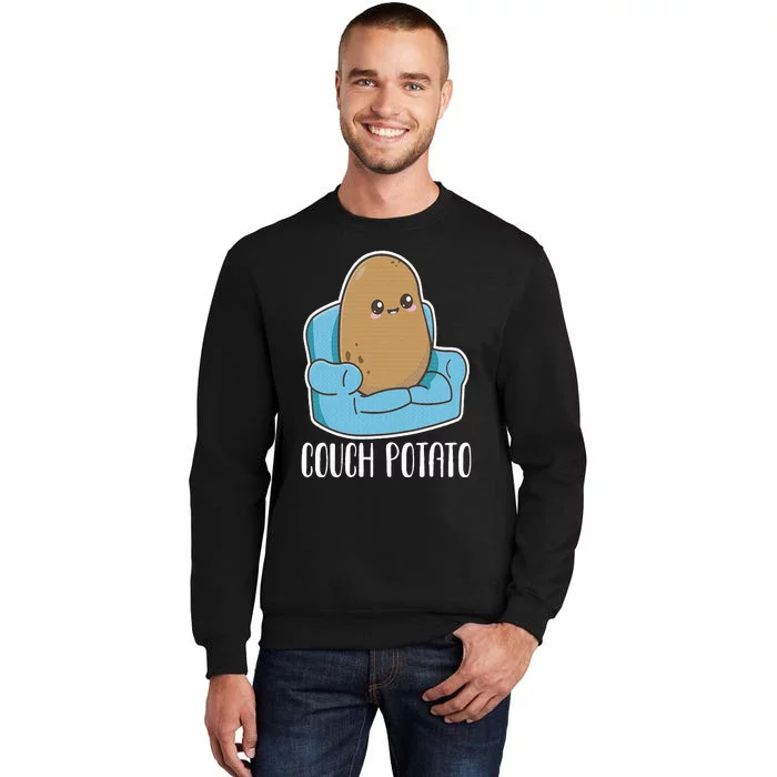 Couch Potato Cute Kawaii Funny Potato Costume Tall Sweatshirt