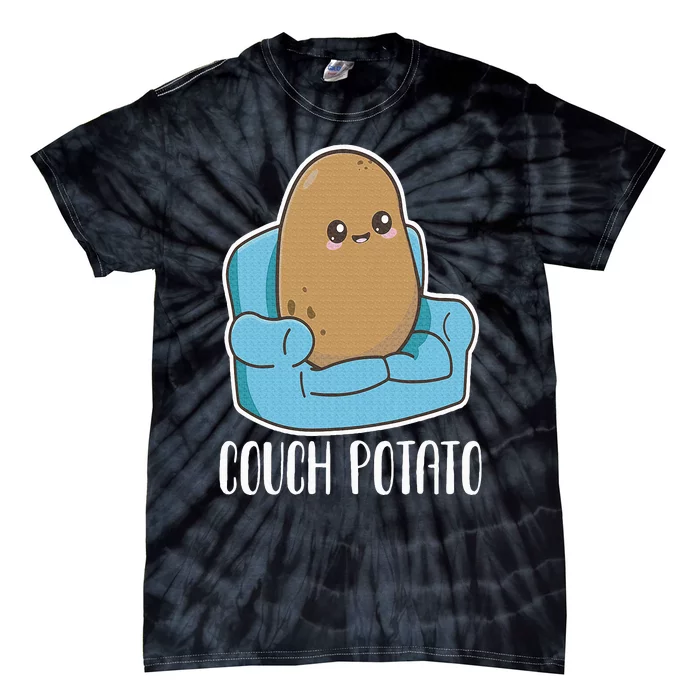 Couch Potato Cute Kawaii Funny Potato Costume Tie-Dye T-Shirt