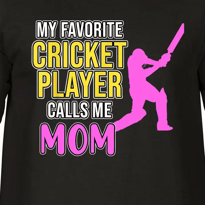 Cricket Player Calls Me Mom Sports Lover Team Coach Graphic Comfort Colors T-Shirt