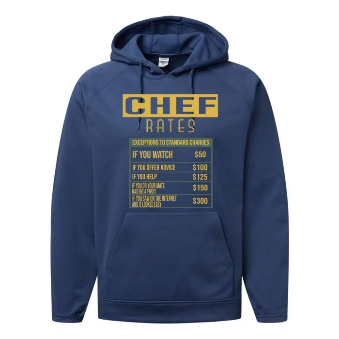 Chef Profession Career Worker Cute Gift Performance Fleece Hoodie