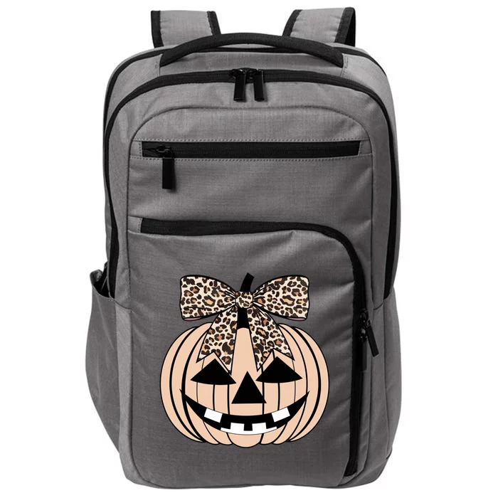 Cheetah Pumpkin Cute Halloween Impact Tech Backpack