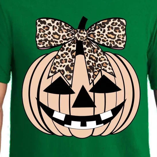 Cheetah Pumpkin Cute Halloween Pajama Set