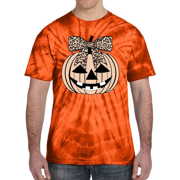 Cheetah Pumpkin Cute Halloween Tie-Dye T-Shirt