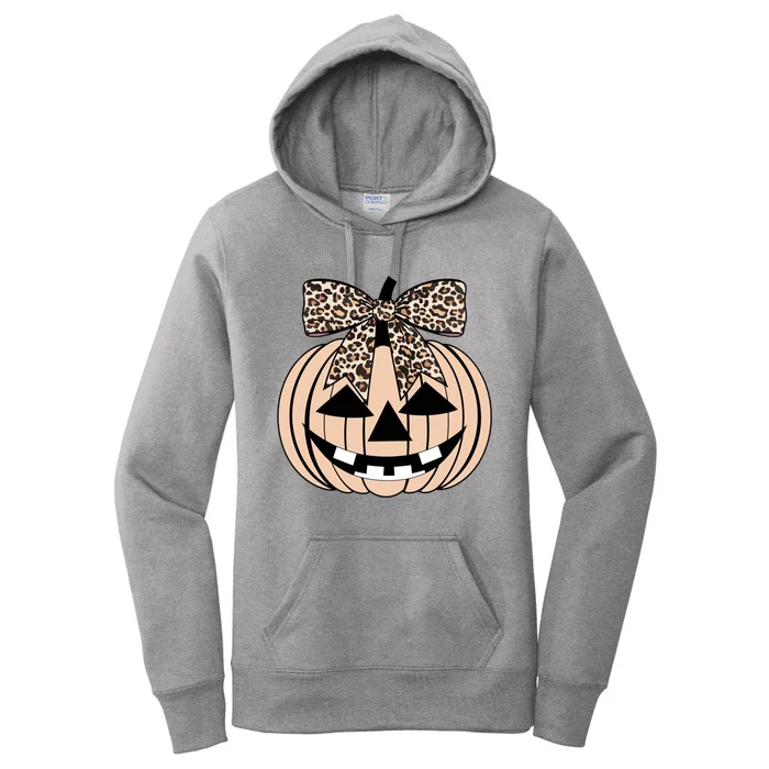 Cheetah Pumpkin Cute Halloween Women's Pullover Hoodie