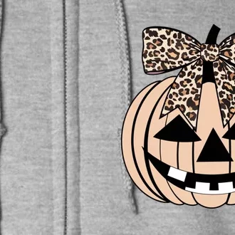 Cheetah Pumpkin Cute Halloween Full Zip Hoodie