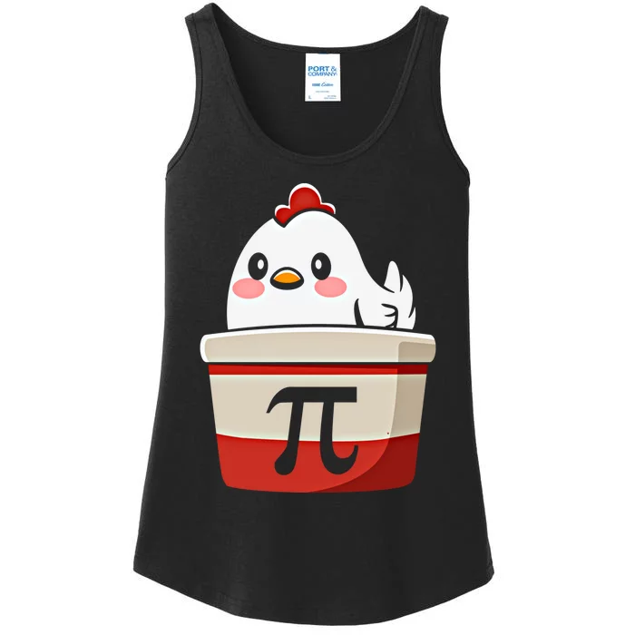 Chicken Pi Chicke Pie Funny Math Teacher Humor Top Gift Ladies Essential Tank