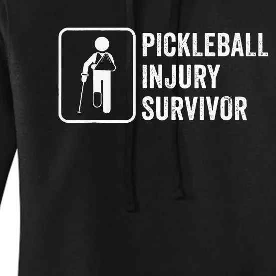 Cool Pickleball Coach With Saying Pickleball Injury Survivor Women's Pullover Hoodie