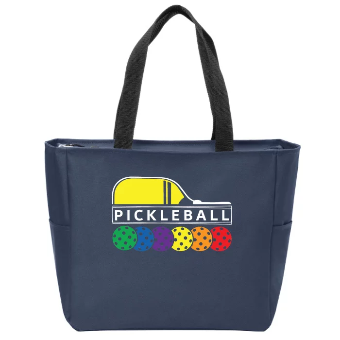 Classic Pickleball Zip Tote Bag