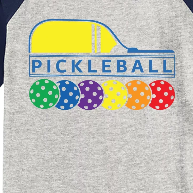 Classic Pickleball Kids Colorblock Raglan Jersey