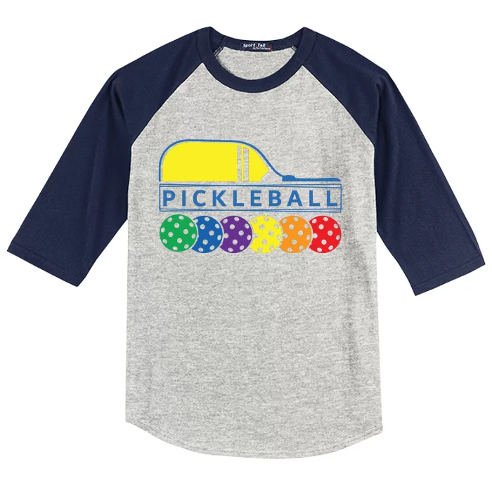 Classic Pickleball Kids Colorblock Raglan Jersey