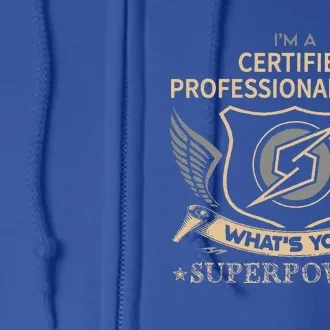 Certified Professional Coder Job Full Zip Hoodie