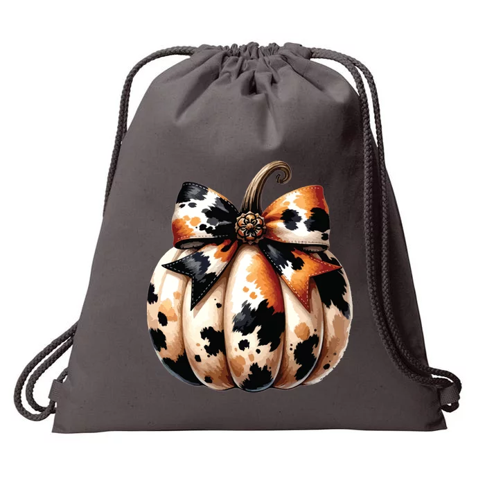 Coquette Pumpkin Drawstring Bag