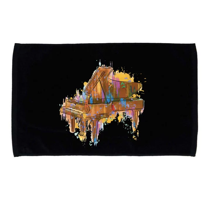 Colorful Piano Microfiber Hand Towel