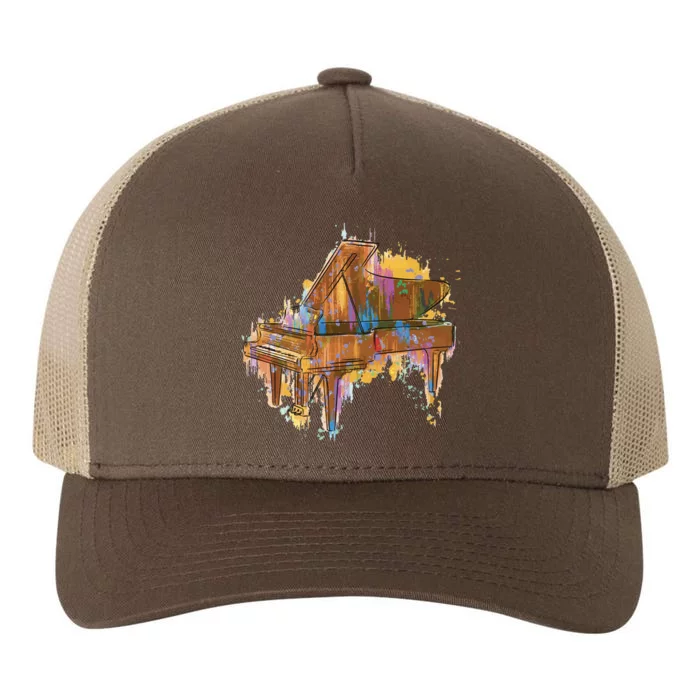 Colorful Piano Yupoong Adult 5-Panel Trucker Hat