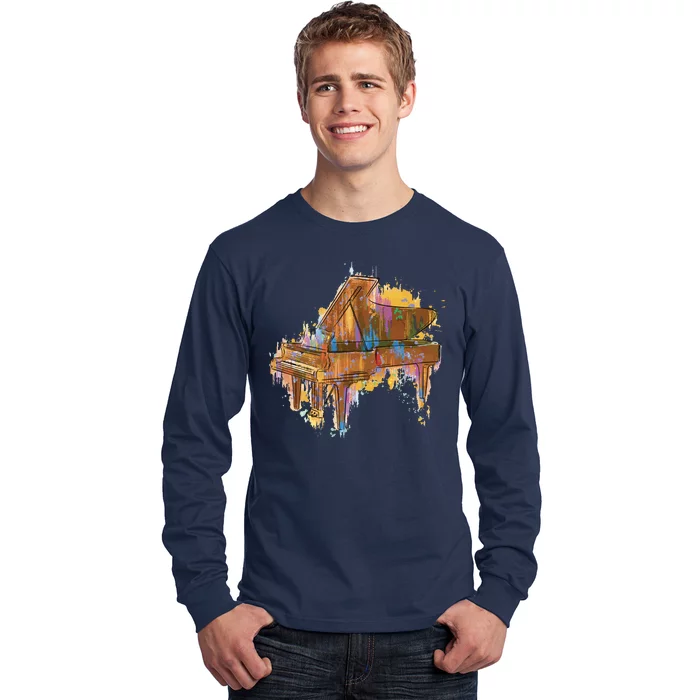 Colorful Piano Long Sleeve Shirt