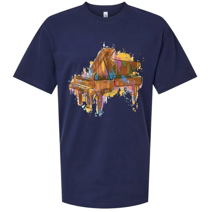 Colorful Piano Sueded Cloud Jersey T-Shirt