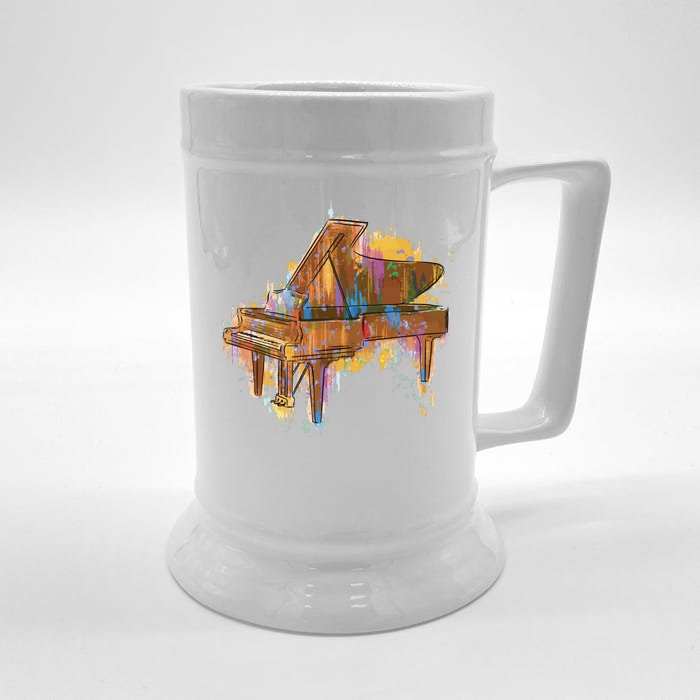 Colorful Piano Front & Back Beer Stein