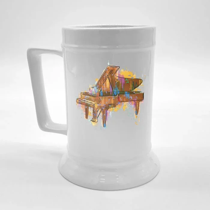 Colorful Piano Front & Back Beer Stein