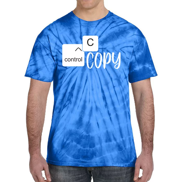 Copy Paste Ctrl C Gift Family Matching Father Daughter Son Gift Tie-Dye T-Shirt