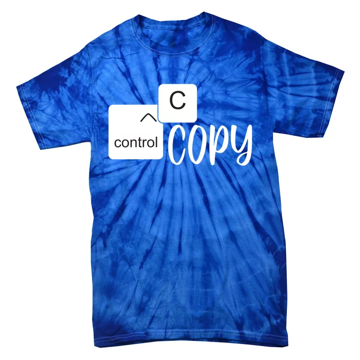 Copy Paste Ctrl C Gift Family Matching Father Daughter Son Gift Tie-Dye T-Shirt