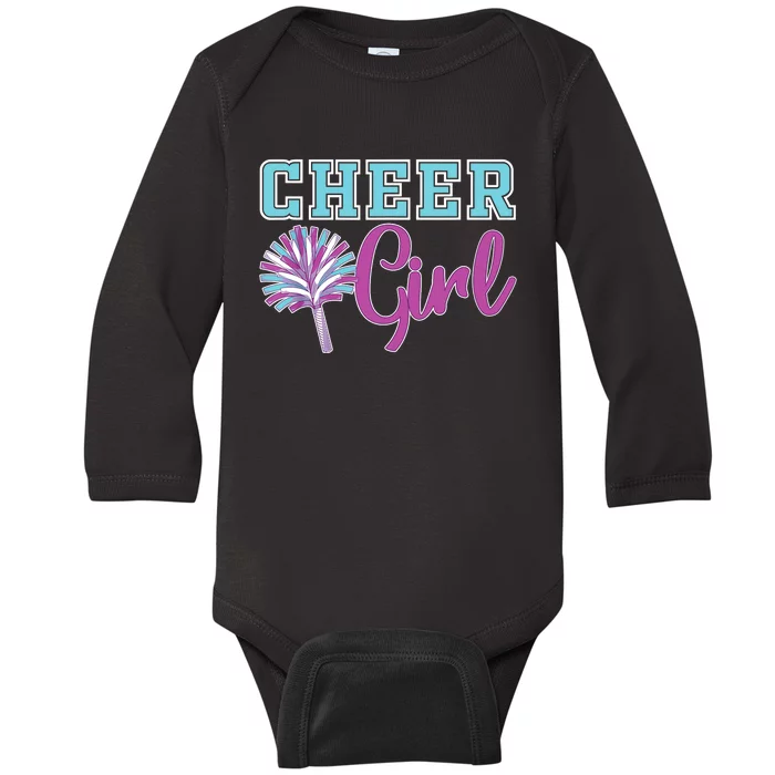 Cheerleader Practice Cheer Girl Wo Cheering Cheerleading Baby Long Sleeve Bodysuit