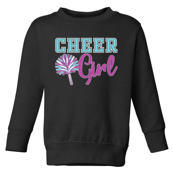 Cheerleader Practice Cheer Girl Wo Cheering Cheerleading Toddler Sweatshirt