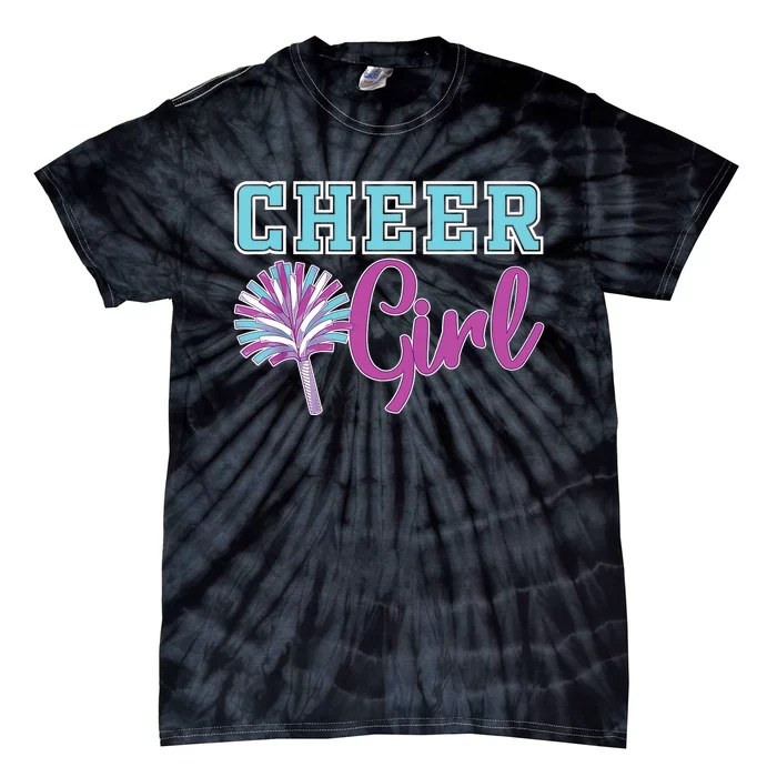 Cheerleader Practice Cheer Girl Wo Cheering Cheerleading Tie-Dye T-Shirt