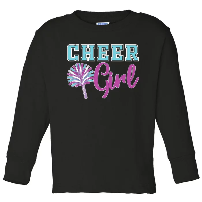 Cheerleader Practice Cheer Girl Wo Cheering Cheerleading Toddler Long Sleeve Shirt