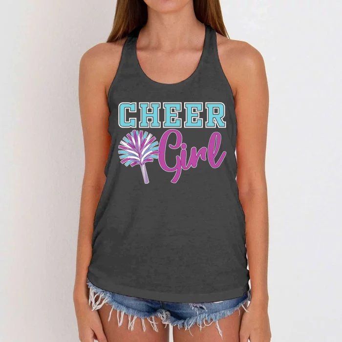 Cheerleader Practice Cheer Girl Wo Cheering Cheerleading Women's Knotted Racerback Tank