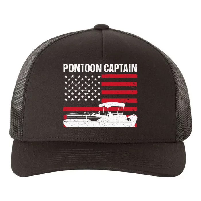 Cool Pontoon Captain Art Pontoon Boat Captain Yupoong Adult 5-Panel Trucker Hat