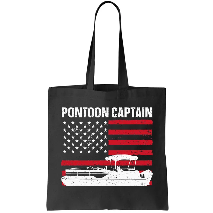 Cool Pontoon Captain Art Pontoon Boat Captain Tote Bag