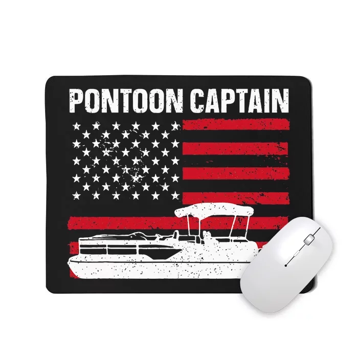 Cool Pontoon Captain Art Pontoon Boat Captain Mousepad