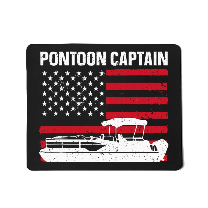 Cool Pontoon Captain Art Pontoon Boat Captain Mousepad