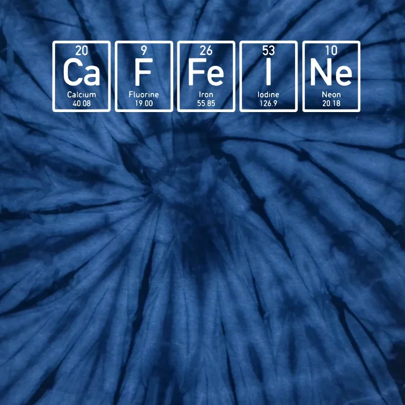 Caffeine Periodictable Coffee Tie-Dye T-Shirt