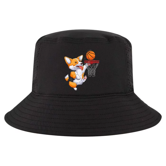 Corgi puppy Corgi Basketball for Pet Lovers Cool Comfort Performance Bucket Hat