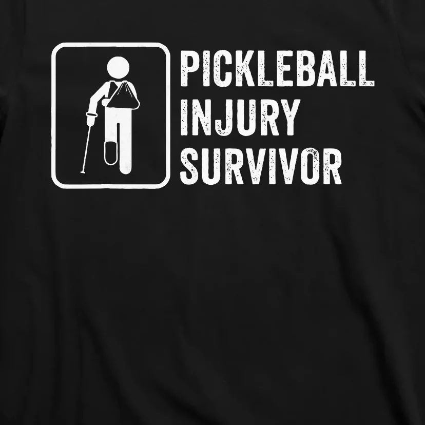 Cool Pickleball Coach With Saying Pickleball Injury Survivor T-Shirt