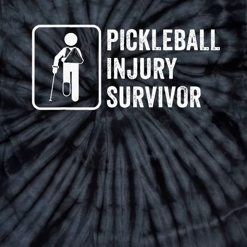 Cool Pickleball Coach With Saying Pickleball Injury Survivor Tie-Dye T-Shirt