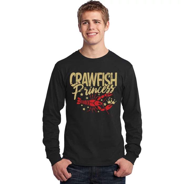 Crawfish Princess Cajun Boil Crayfish Party Wo Girl Long Sleeve Shirt