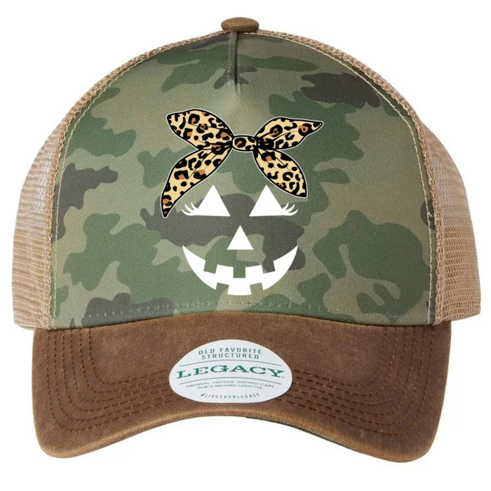 Cheetah Pumpkin Cute Halloween Legacy Tie Dye Trucker Hat