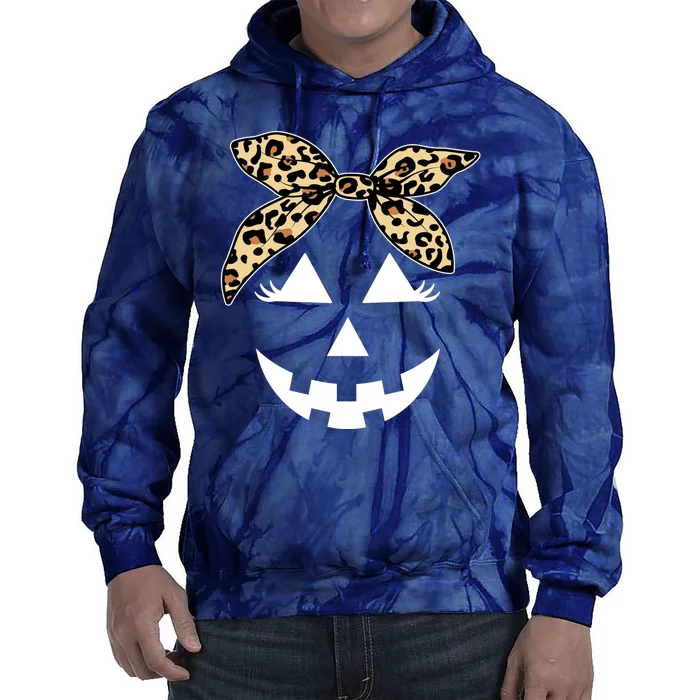 Cheetah Pumpkin Cute Halloween Tie Dye Hoodie