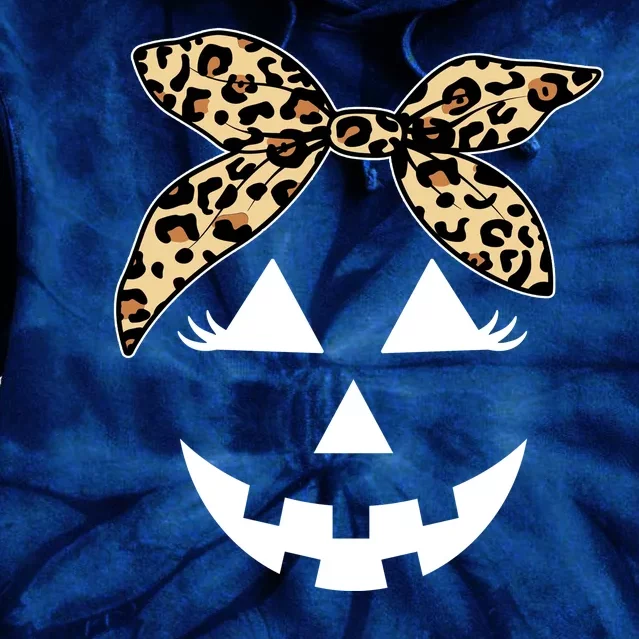 Cheetah Pumpkin Cute Halloween Tie Dye Hoodie