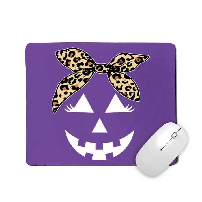 Cheetah Pumpkin Cute Halloween Mousepad