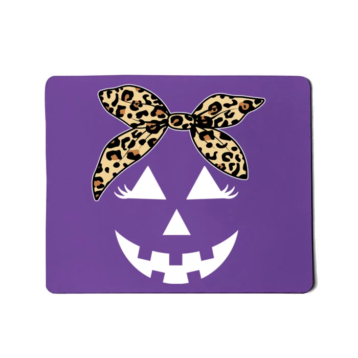 Cheetah Pumpkin Cute Halloween Mousepad