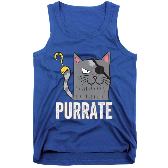 Cat Pirate Cats Halloween Cat Lover Gift Tank Top