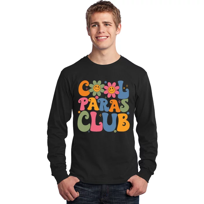 Cool Paras Club Paraprofessional Paraeducator Back To School Long Sleeve Shirt